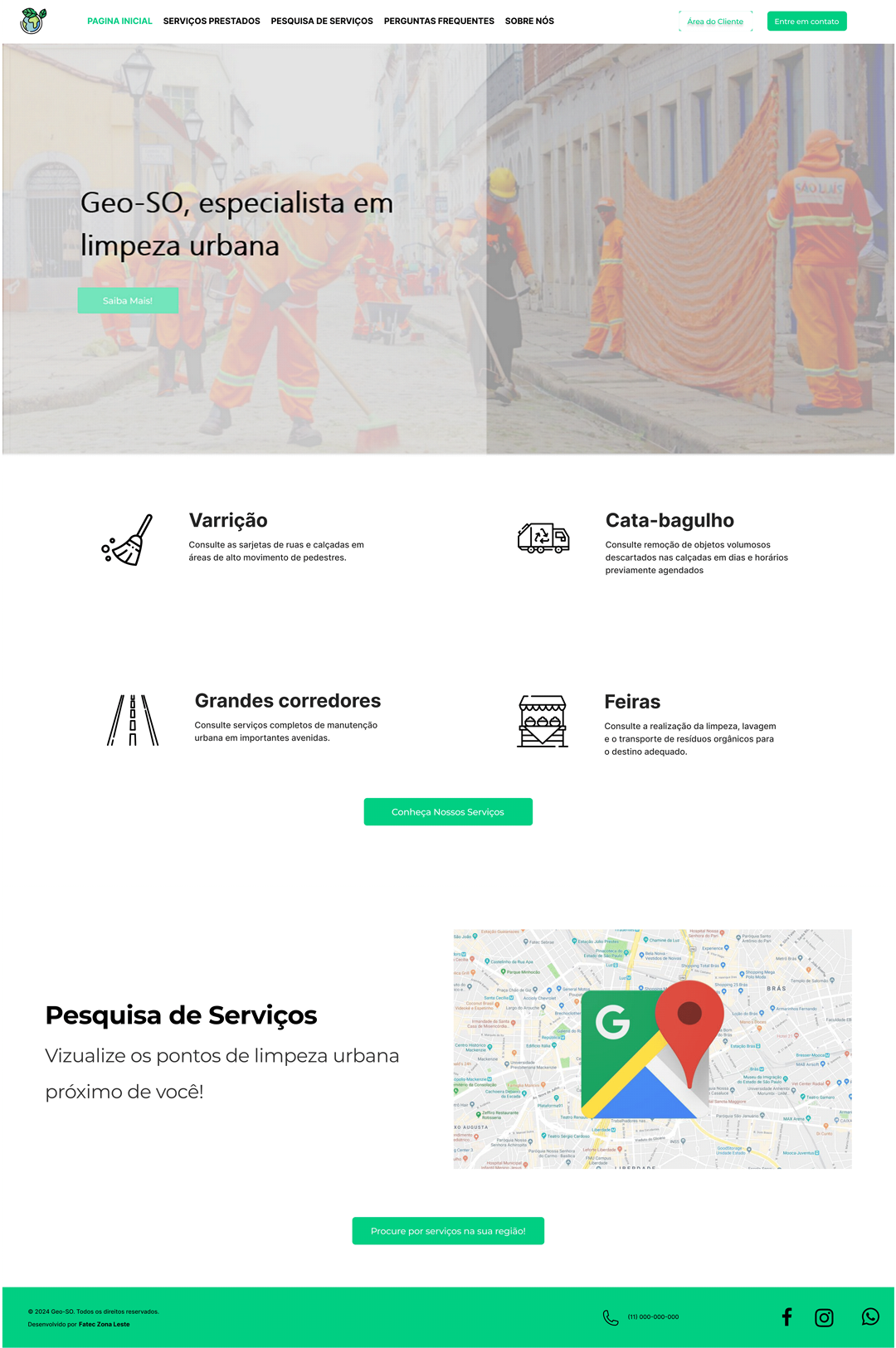 Imagem 1 do projeto Geo-SO Limpeza Urbana